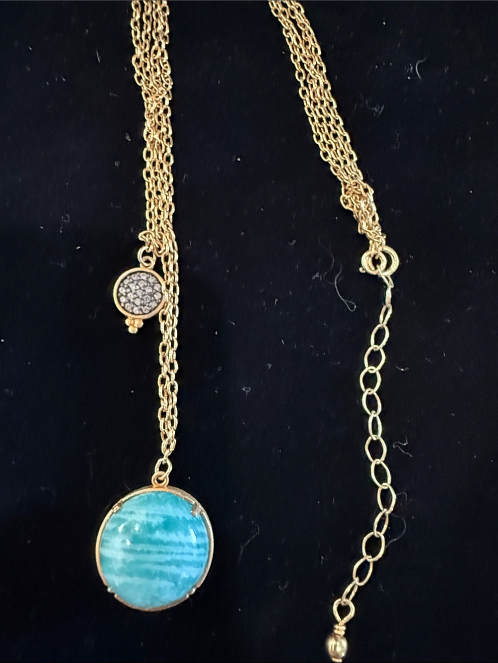 Freida Rothman Amazonite Turquoise Necklace and Ring Set - Picture 2 of 5